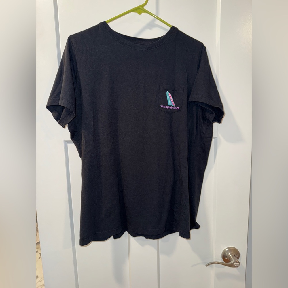 Vineyard Vines Black Short Sleeve Tee